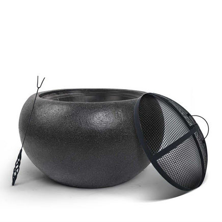 Grillz Fire Pit Bowl Black 61cm - ElectronX Plus