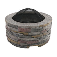 Grillz Fire Pit Table Round 70cm - ElectronX Plus