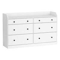 Artiss 6 Chest of Drawers - PETE White - ElectronX Plus