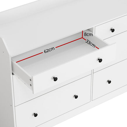 Artiss 6 Chest of Drawers - PETE White - ElectronX Plus