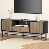 Artiss Entertainment Unit TV Cabinet 150CM Black Boris - ElectronX Plus