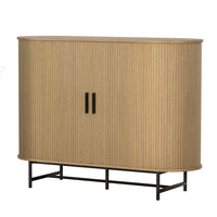 Artiss Buffet Sideboard Cupboard Cabinet Sliding Doors Pantry Storage Oak PIIA - ElectronX Plus