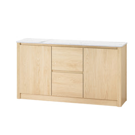 Artiss Buffet Sideboard Marble Style Tabletop - Pine - ElectronX Plus