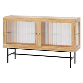 Artiss Buffet Sideboard Double Doors - Oak - ElectronX Plus