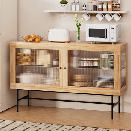 Artiss Buffet Sideboard Double Doors - Oak - ElectronX Plus