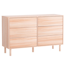 Artiss 6 Chest of Drawers Cabinet Dresser Table Tallboy Storage Bedroom Pine - ElectronX Plus