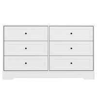 Artiss 6 Chest of Drawers - LEIF White - ElectronX Plus