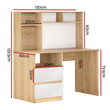 Artiss Computer Desk Office Study Desks Table Bookshelf Drawer - ElectronX Plus