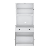 Artiss Buffet Sideboard Cabinet Cupboard Pantry Storage Shelves Hutch White - ElectronX Plus