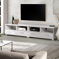 Artiss TV Cabinet Entertainment Unit 180cm White Eddie - ElectronX Plus