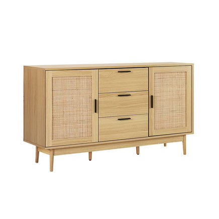 Artiss Rattan Buffet Sideboard - BRIONY Oak - ElectronX Plus