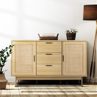 Artiss Rattan Buffet Sideboard - BRIONY Oak - ElectronX Plus