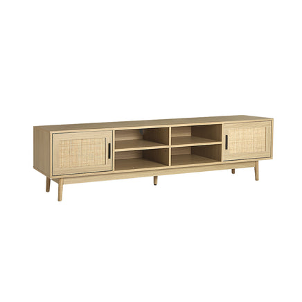 Artiss TV Cabinet Entertainment Unit 180cm Rattan Cole - ElectronX Plus