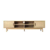 Artiss TV Cabinet Entertainment Unit 180cm Rattan Cole - ElectronX Plus