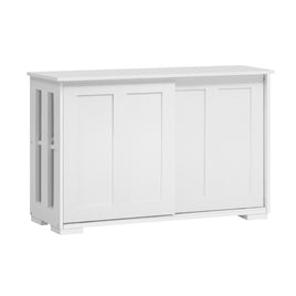 Artiss Buffet Sideboard Sliding Doors - SERA White - ElectronX Plus