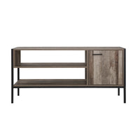 Artiss TV Cabinet Entertainment Unit Stand Storage Wood Industrial Rustic 124cm - ElectronX Plus