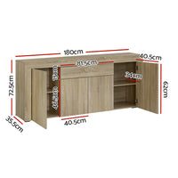 Artiss Buffet Sideboard - DANA Oak - ElectronX Plus