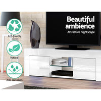 Artiss Entertainment Unit TV Cabinet 130cm White Ivan - ElectronX Plus