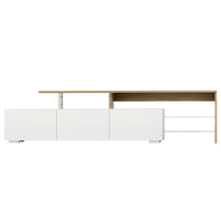 Artiss TV Cabinet Entertainment Unit 180cm Wood White James - ElectronX Plus