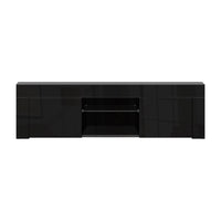 Artiss Entertainment Unit TV Cabinet LED 130cm Black Angus - ElectronX Plus