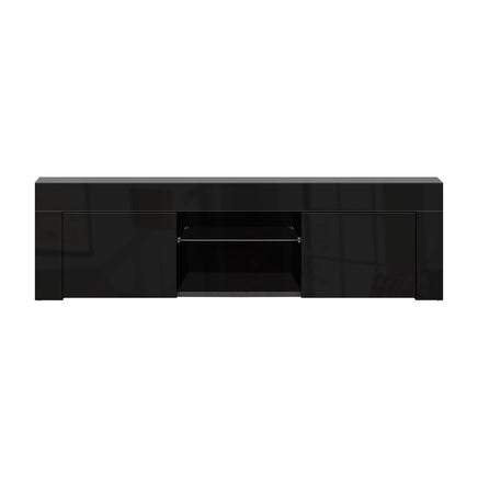 Artiss Entertainment Unit TV Cabinet LED 130cm Black Angus - ElectronX Plus