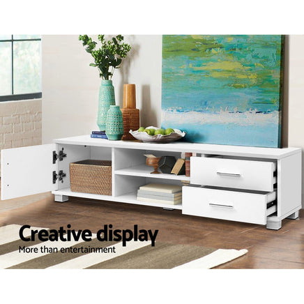 Artiss Entertainment Unit TV Cabinet 120cm White Dylan - ElectronX Plus