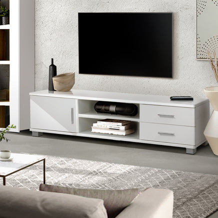 Artiss Entertainment Unit TV Cabinet 120cm White Dylan - ElectronX Plus