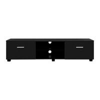 Artiss Entertainment Unit TV Cabinet 140cm Black Jim - ElectronX Plus