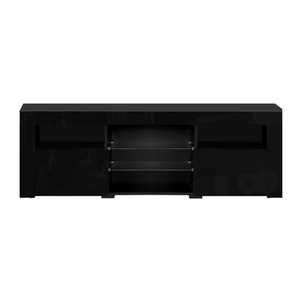 Artiss Entertainment Unit TV Cabinet LED 160cm Black Bobi - ElectronX Plus