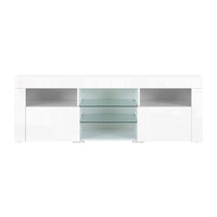 Artiss Entertainment Unit TV Cabinet LED 160cm White Bobi - ElectronX Plus