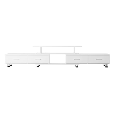 Artiss TV Cabinet Entertainment Unit Stand Wooden 160CM To 220CM Lowline Storage Drawers White - ElectronX Plus