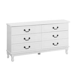 Artiss 6 Chest of Drawers - KUBI White - ElectronX Plus