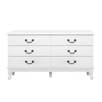 Artiss 6 Chest of Drawers - KUBI White - ElectronX Plus