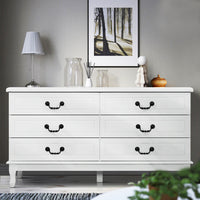 Artiss 6 Chest of Drawers - KUBI White - ElectronX Plus