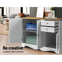 Artiss Buffet Sideboard 3 Doors - BERNE White - ElectronX Plus