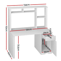 Artiss Computer Desk Office Study Desks Table Drawer Bookshelf Cabinet - ElectronX Plus