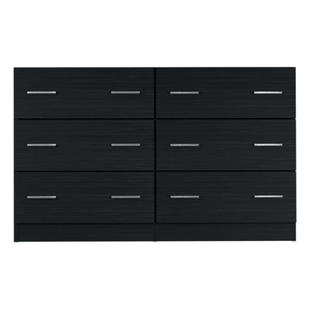 Artiss 6 Chest of Drawers - VEDA Black - ElectronX Plus