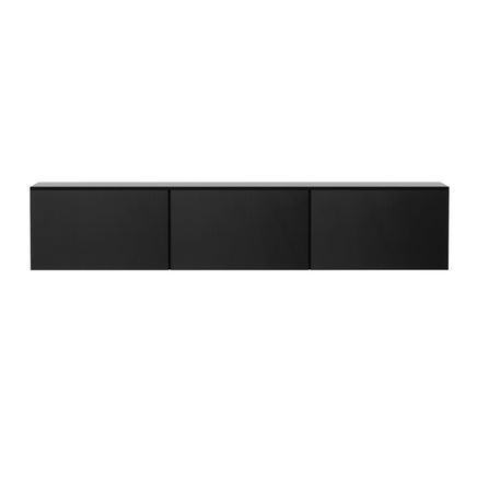 Artiss Floating Entertainment Unit TV Cabinet High Glossy Black 3 Cabinets 200CM - ElectronX Plus