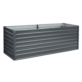 Greenfingers Garden Bed 240x80x77cm Planter Box Raised Container Galvanised Herb - ElectronX Plus