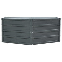 Greenfingers 2x Garden Bed 130x130x46cm Planter Box Raised Container Galvanised - ElectronX Plus