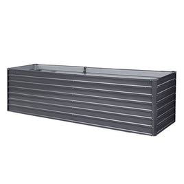 Greenfingers Garden Bed 320x80x77cm Planter Box Raised Container Galvanised Herb - ElectronX Plus