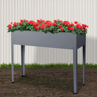 Greenfingers Garden Bed Elevated 100X80X30cm Planter Box Container Galvanised - ElectronX Plus