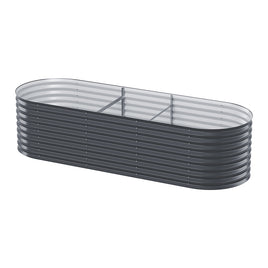 Greenfingers Garden Bed 240X80X56cm Oval Planter Box - ElectronX Plus