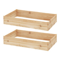 Greenfingers Garden Bed 150x90x30cm Wooden Planter Box Raised Container Growing - ElectronX Plus