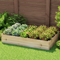 Greenfingers Garden Bed 150x90x30cm Wooden Planter Box Raised Container Growing - ElectronX Plus