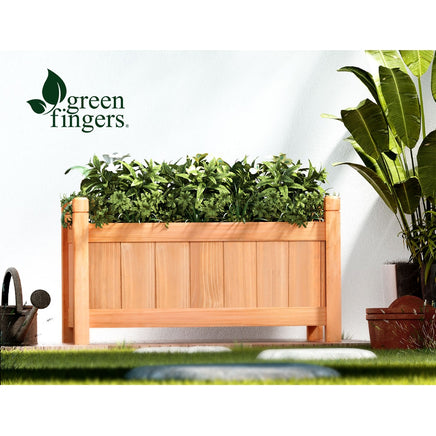 Greenfingers Garden Bed 60x30x33cm Wooden Planter Box Raised Container Growing - ElectronX Plus