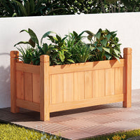 Greenfingers Garden Bed 60x30x33cm Wooden Planter Box Raised Container Growing - ElectronX Plus