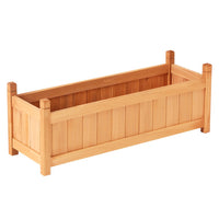 Greenfingers Garden Bed 90x30x33cm Wooden Planter Box Raised Container Growing - ElectronX Plus