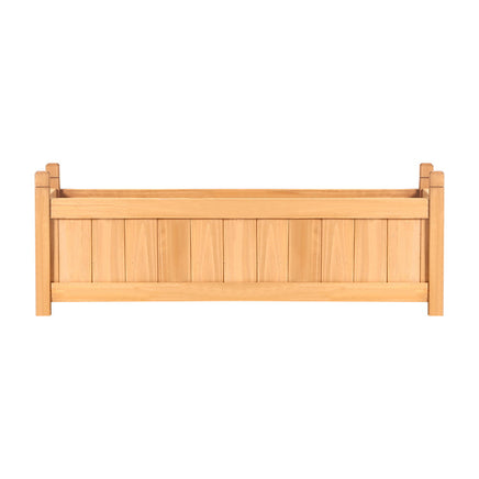 Greenfingers Garden Bed 90x30x33cm Wooden Planter Box Raised Container Growing - ElectronX Plus