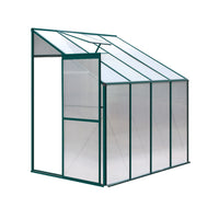 Greenfingers Greenhouse 2.52x1.27x2.13M Lean-to Aluminium Polycarbonate Green House Garden Shed - ElectronX Plus